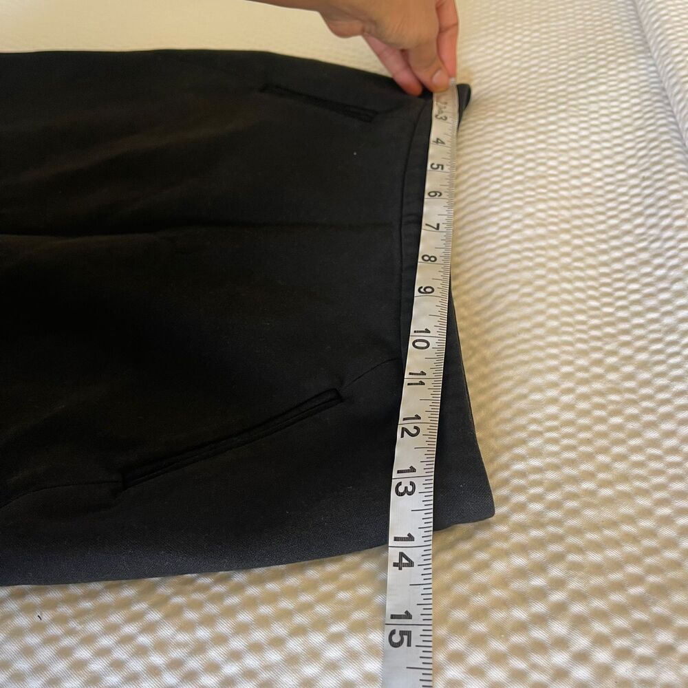 Loft Black Pencil Skirt 0P Size Petite Pockets Straight Career Office Work Wear - Picture 9 of 10